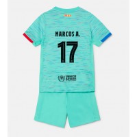 Camiseta Barcelona Marcos Alonso #17 Tercera Equipación para niños 2023-24 manga corta (+ pantalones cortos)
